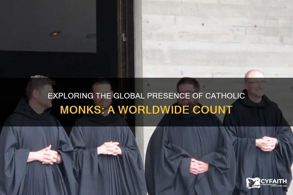 how many catholic monks are there in the world
