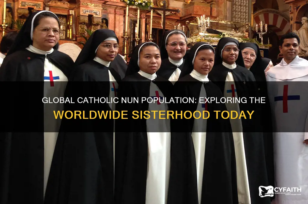how many catholic nuns are there in the world
