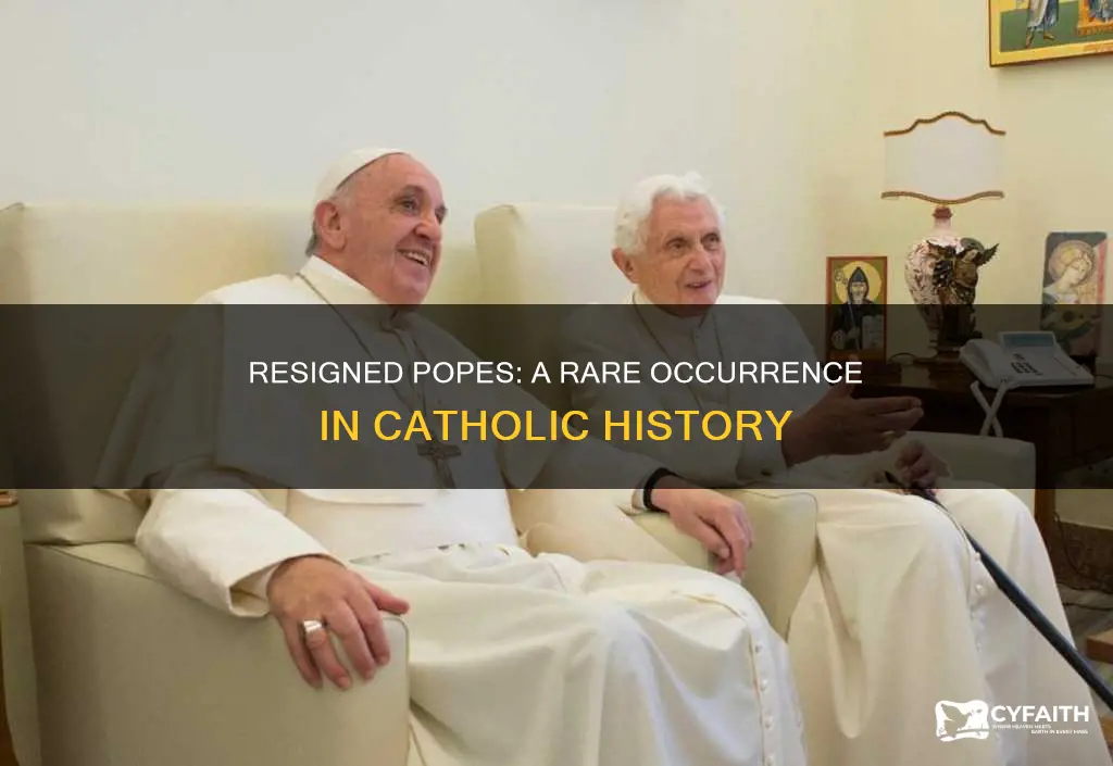 how many catholic popes have resigned