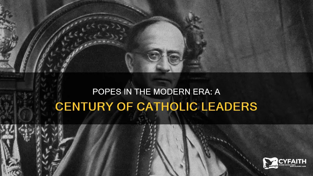 how many catholic popes since 1900