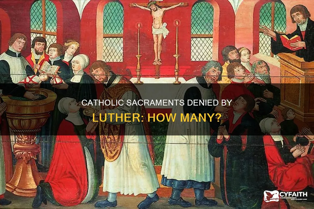 how many catholic sacraments were denied by luther