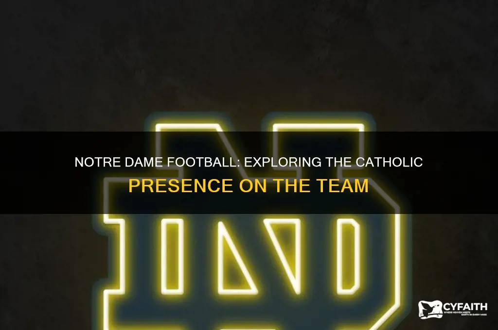 how many catholics are on the notre dame football team