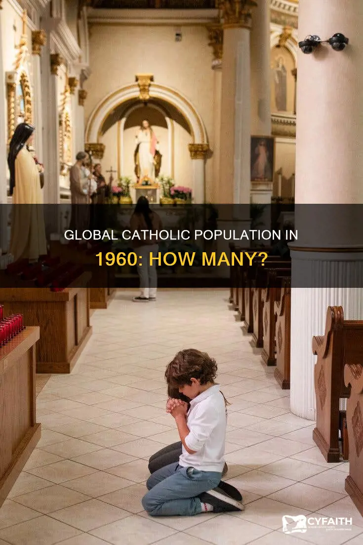 how many catholics in the world in 1960