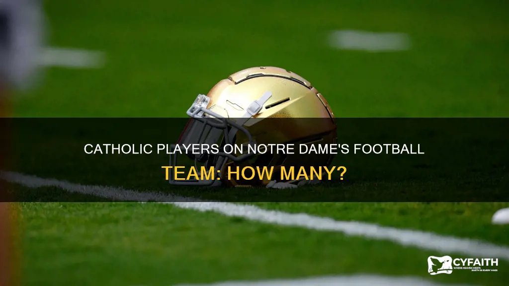 how many catholics on notre dame football team