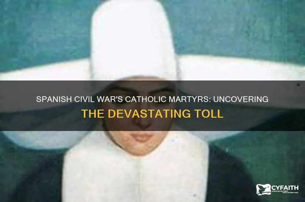 how many catholics were killed in the spanish civil war