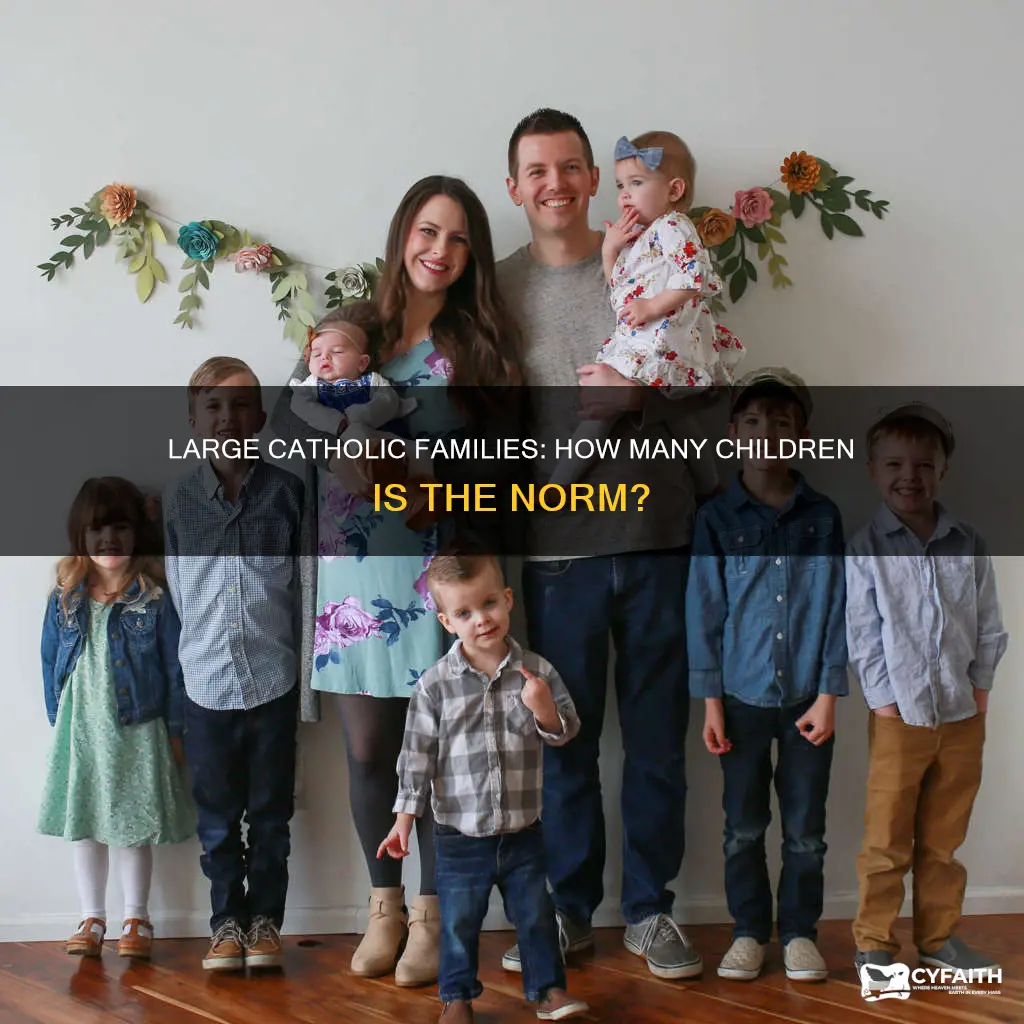how many children do catholics havr