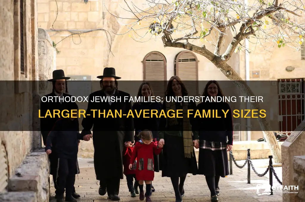 how many children do orthodox jews have