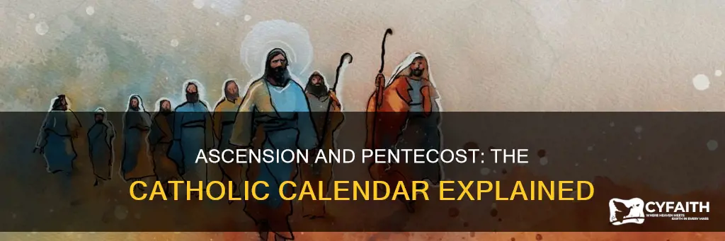 how many days between ascension and pentecost catholic