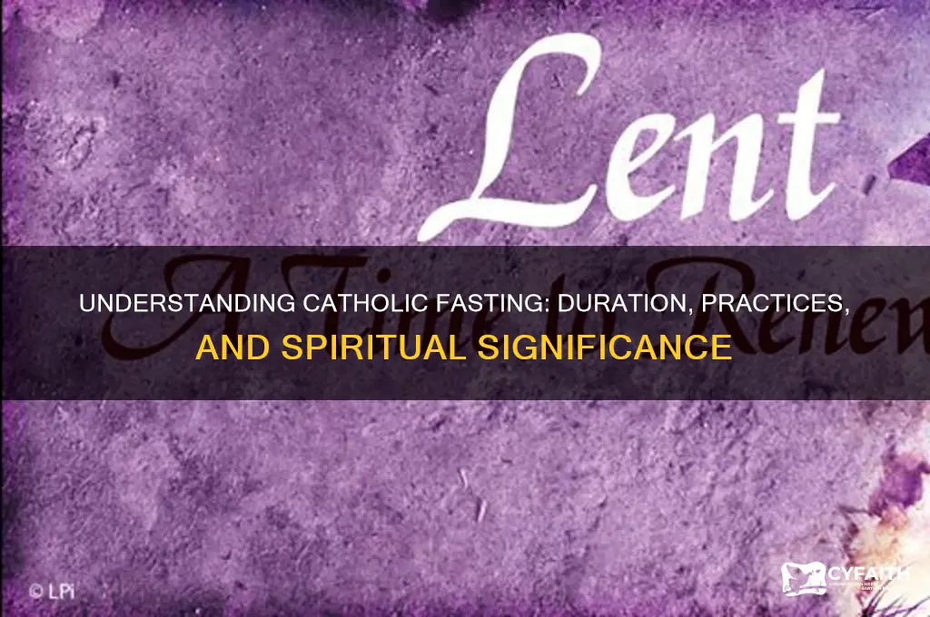 how many days catholic fasting