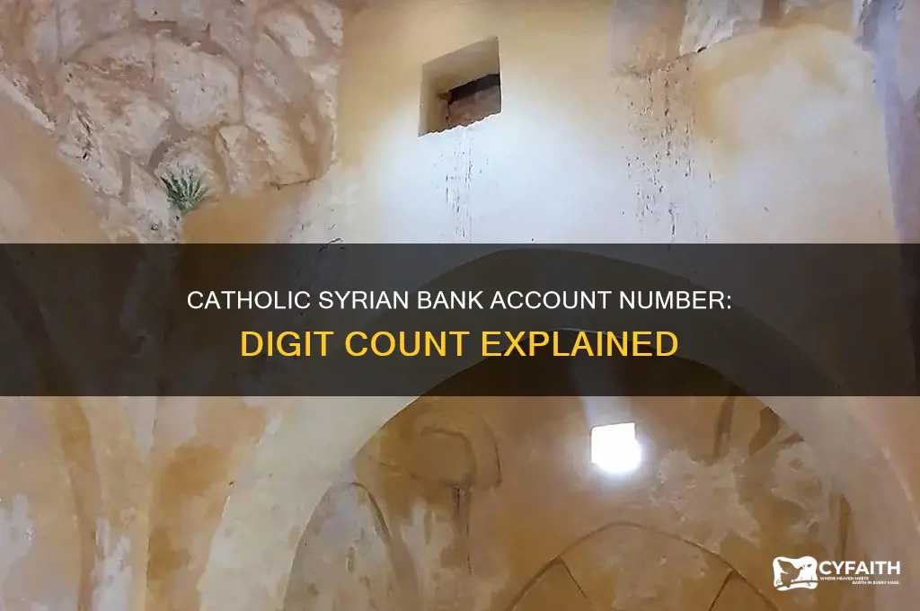 how many digits in catholic syrian bank account number