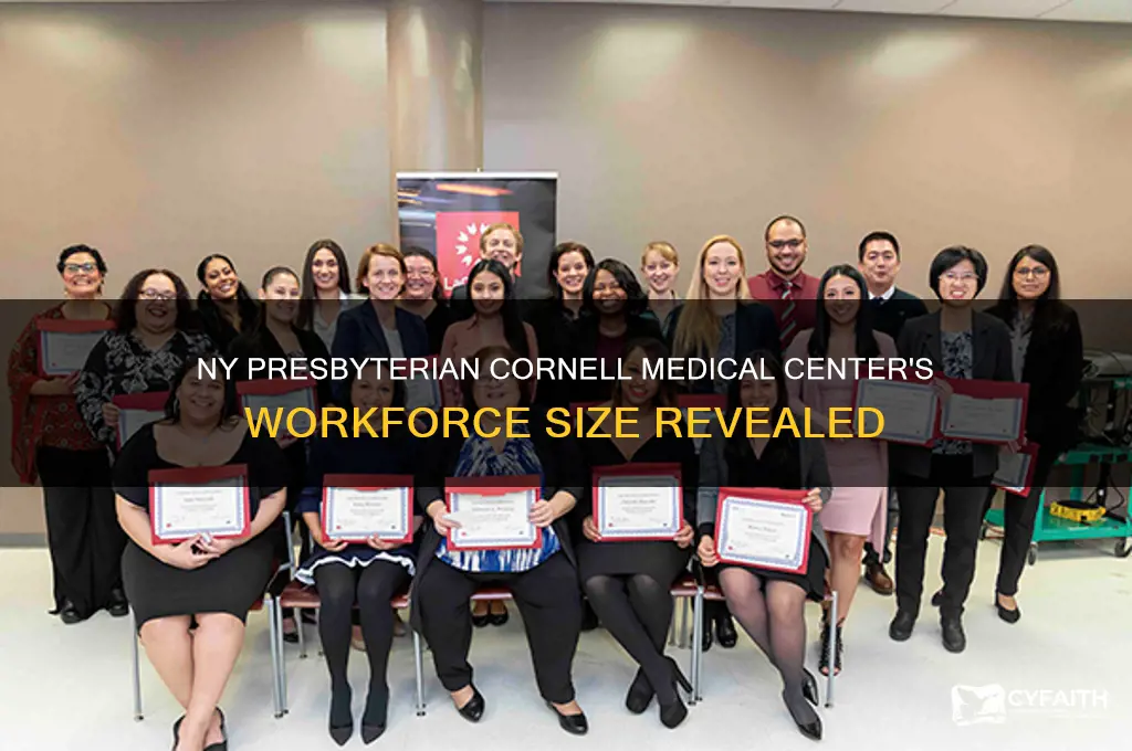 how many employees does ny presbyterian cornell medical center have