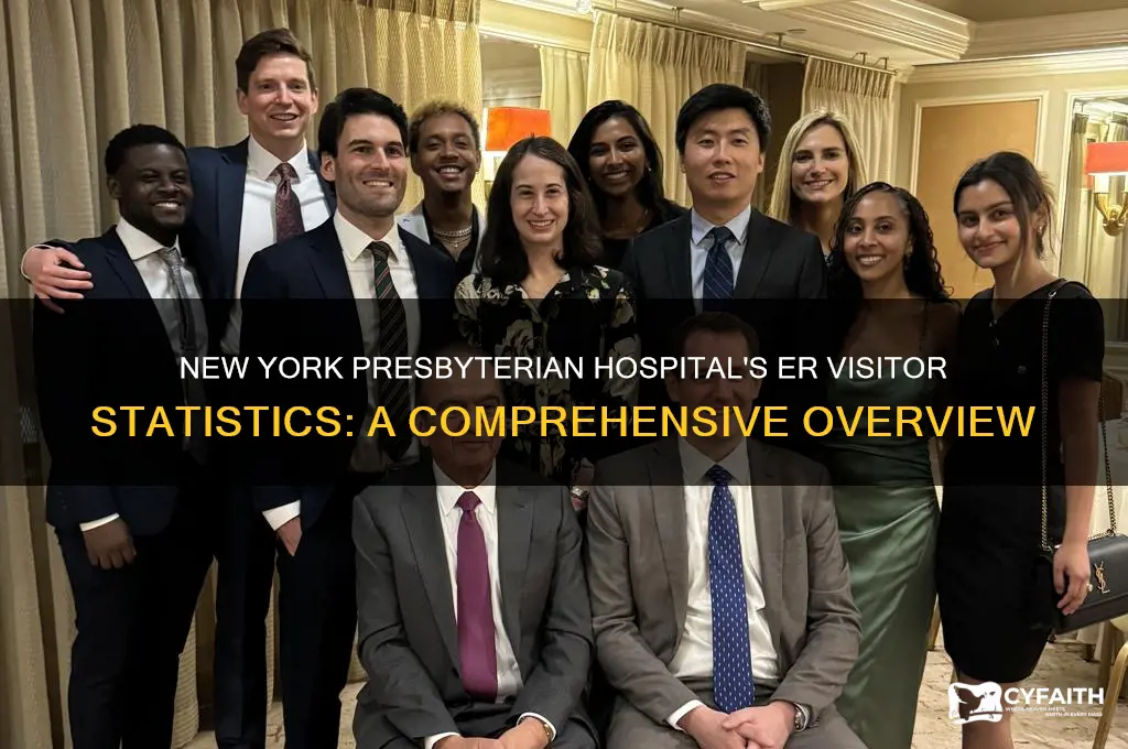 how many er visitors in new york presbyterian hospital