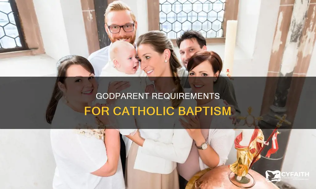 how many godparents are needed for catholic baptism
