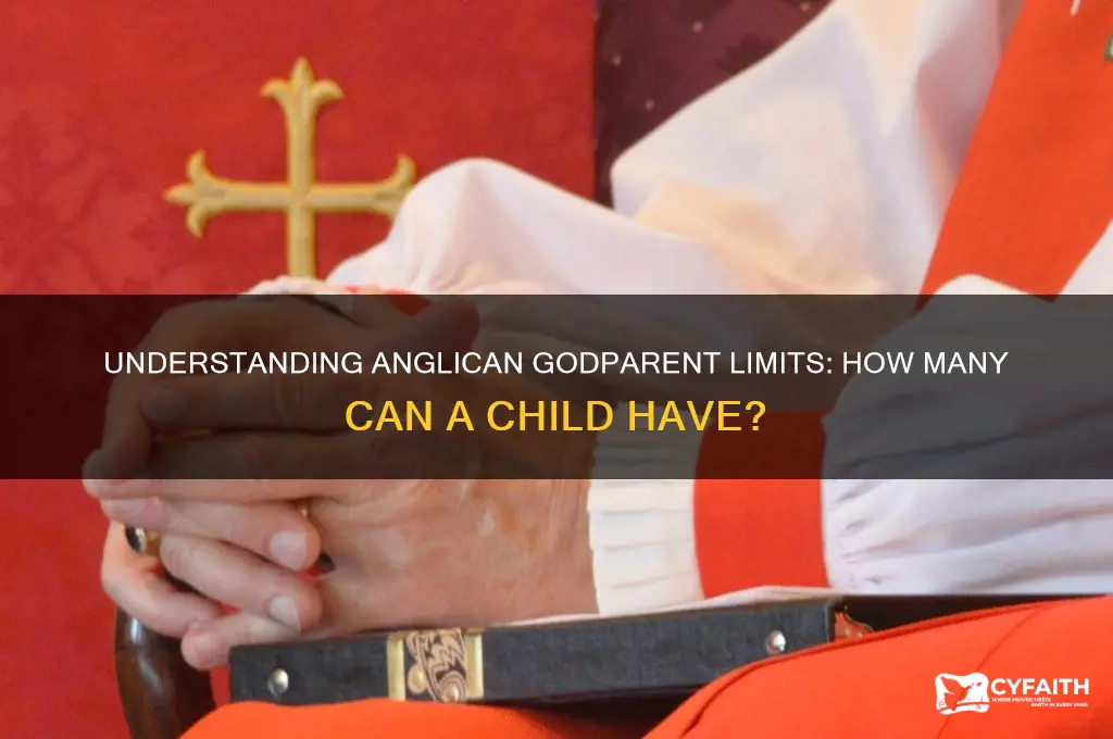 how many godparents can a child have anglican