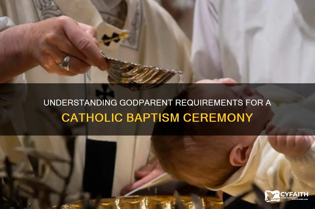 how many godparents do you need at a catholic batizem