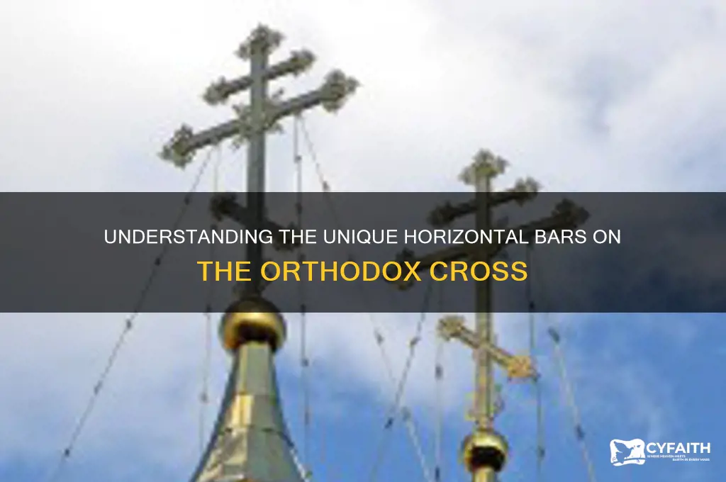 how many horizontal lines does the orthodox cross have