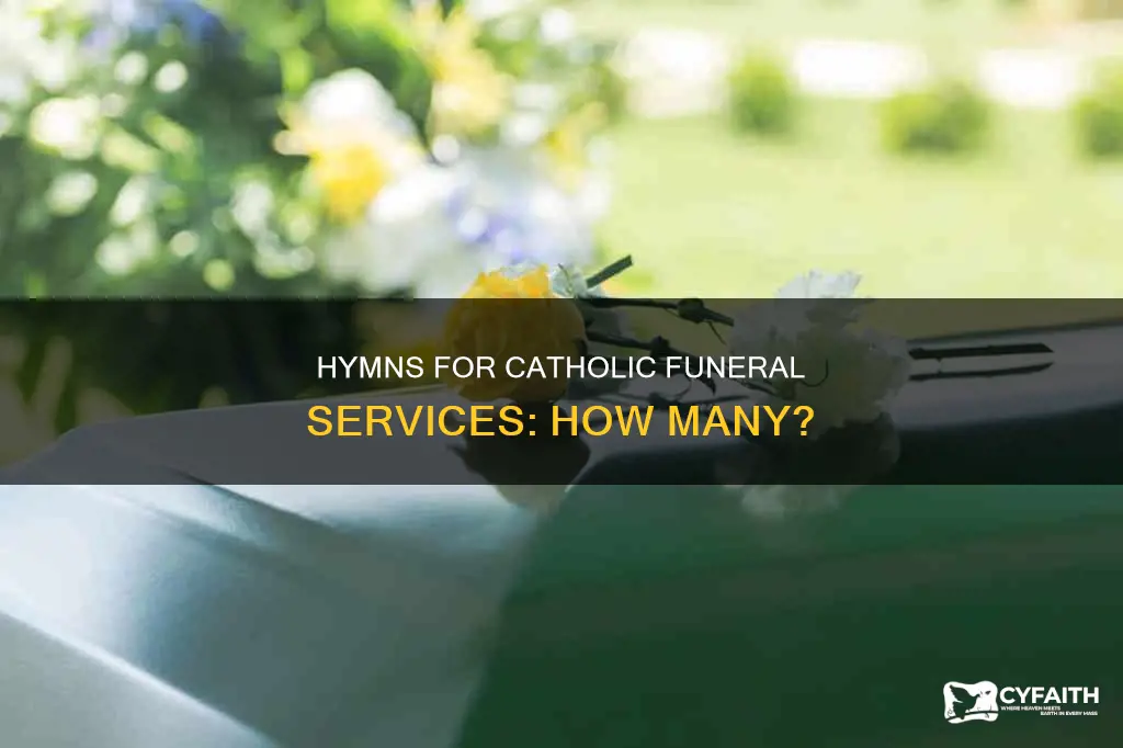 how many hymns at a catholic funeral
