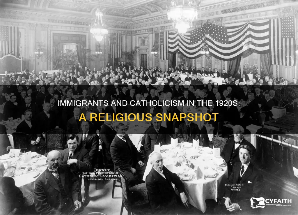 how many immigrants were catholic 1920