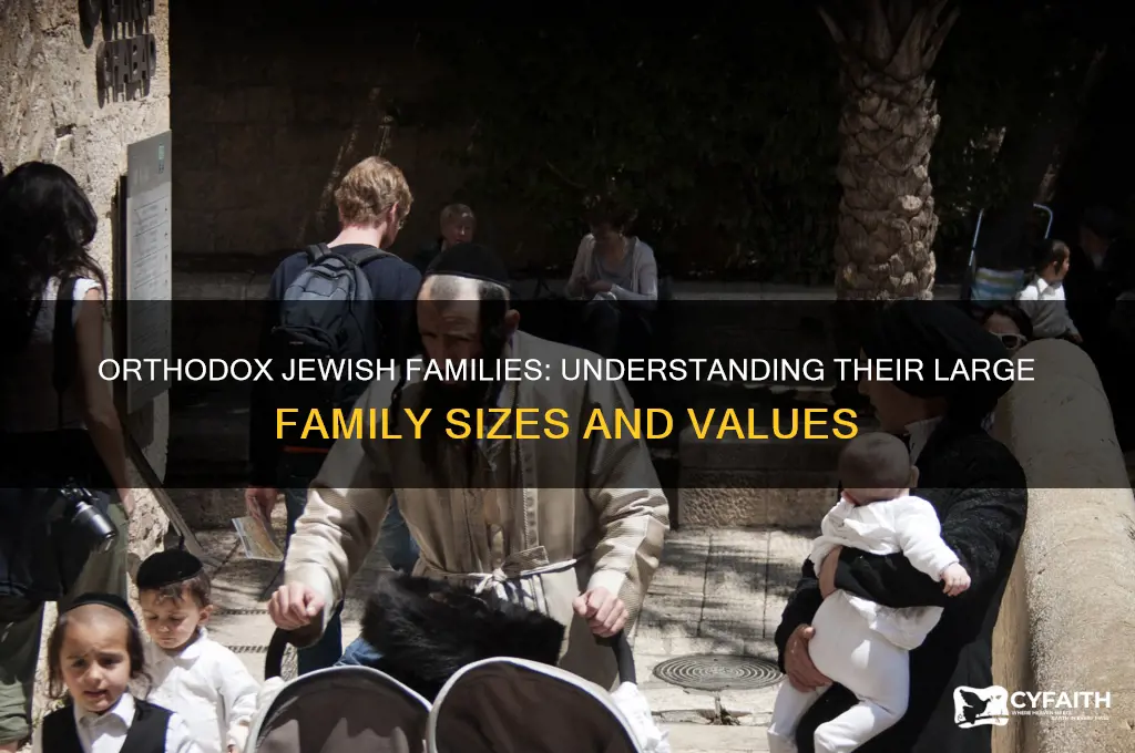 how many kids do jews orthodox have