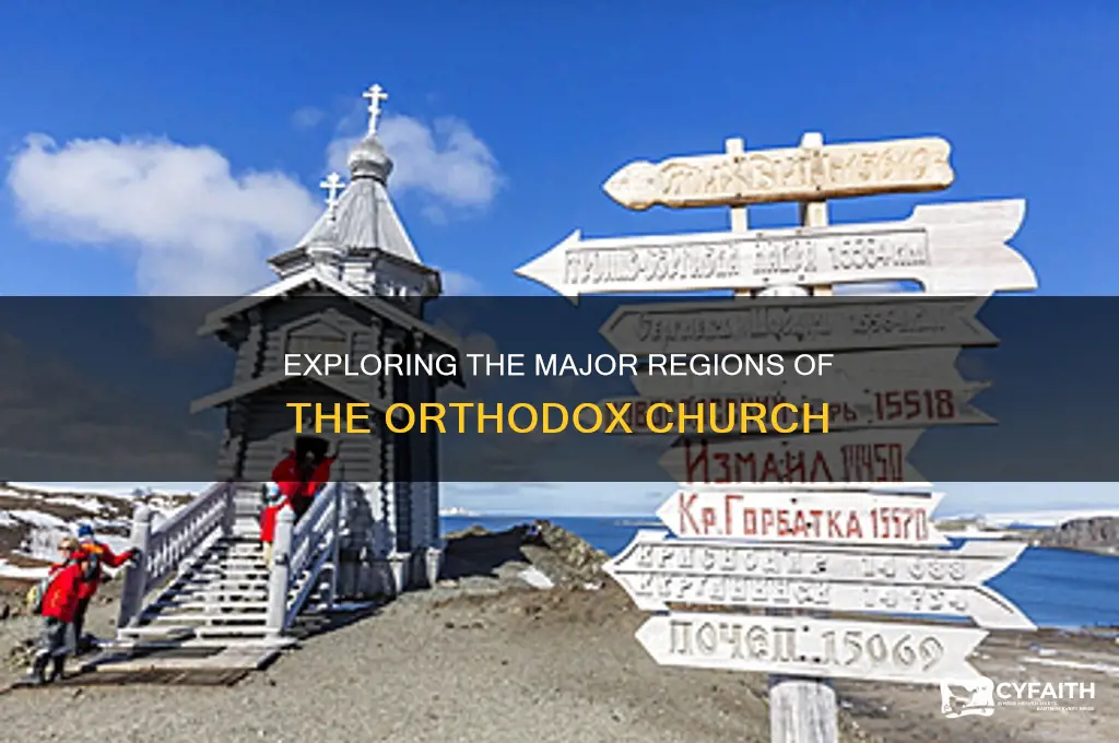 how many major regions are there in the orthodox church