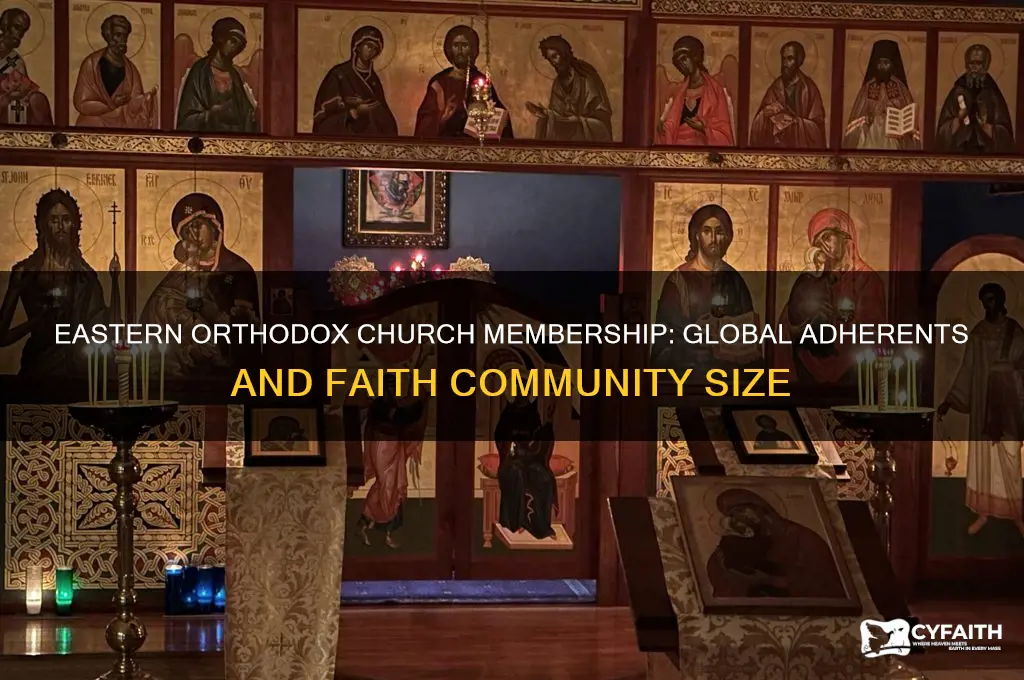 how many members does the eastern orthodox church have