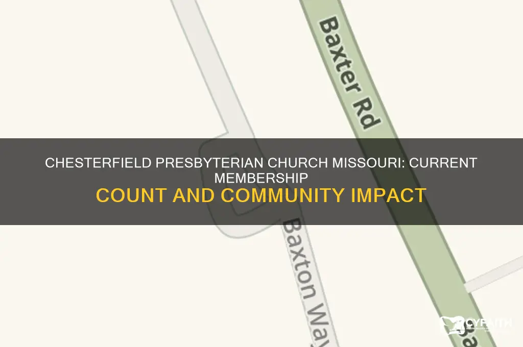 how many members in chesterfield presbyterian church missouri