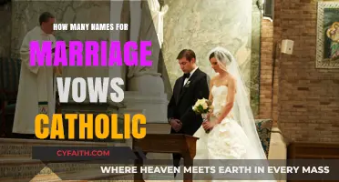 The Many Names of Catholic Marriage Vows