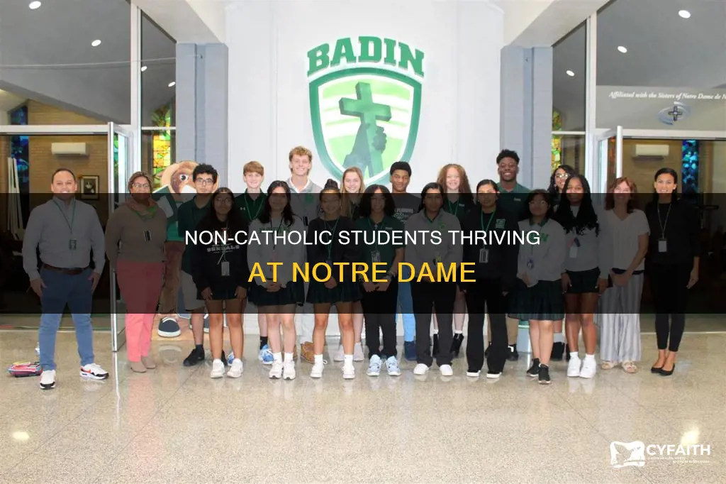 how many non catholics go to notre dame