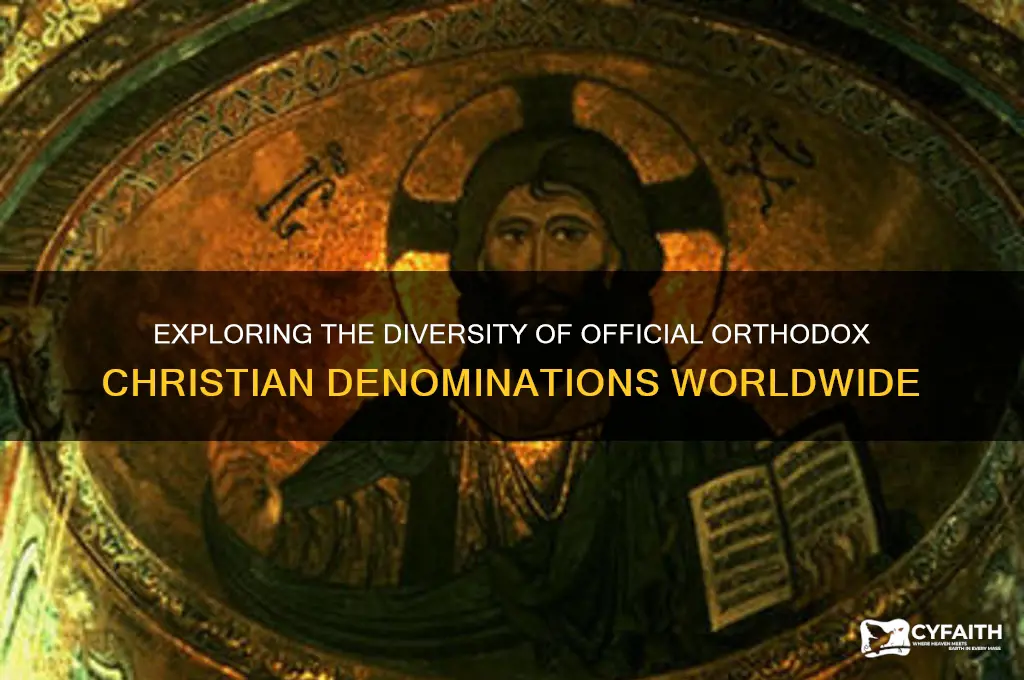 how many official orthodox denominations are there