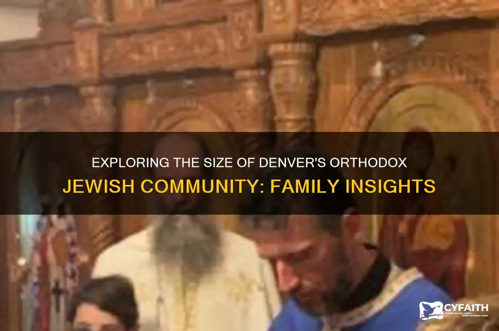 how many orthodox jewish families denver
