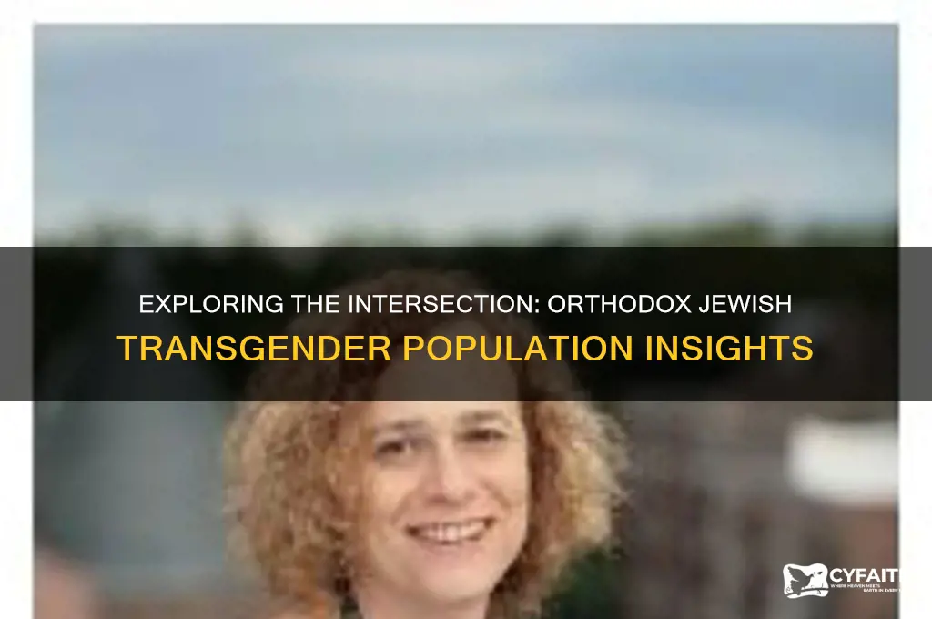 how many orthodox jewish transgenders are there