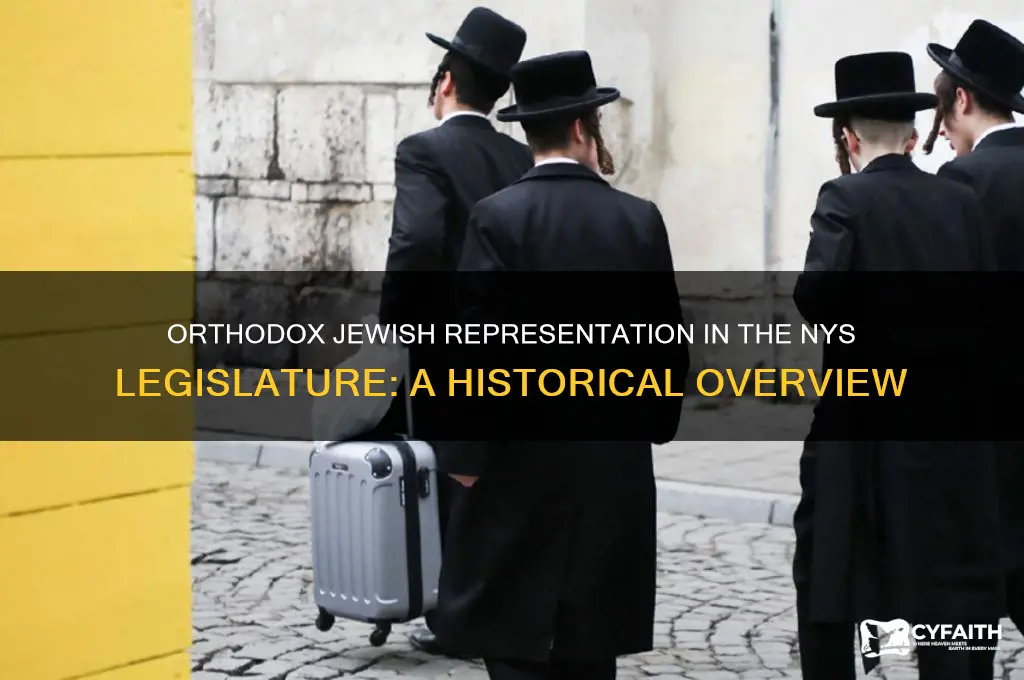 how many orthodox jews served in the nys legislature