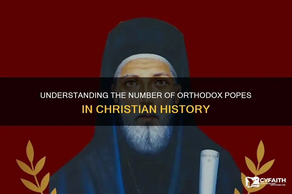 how many orthodox popes