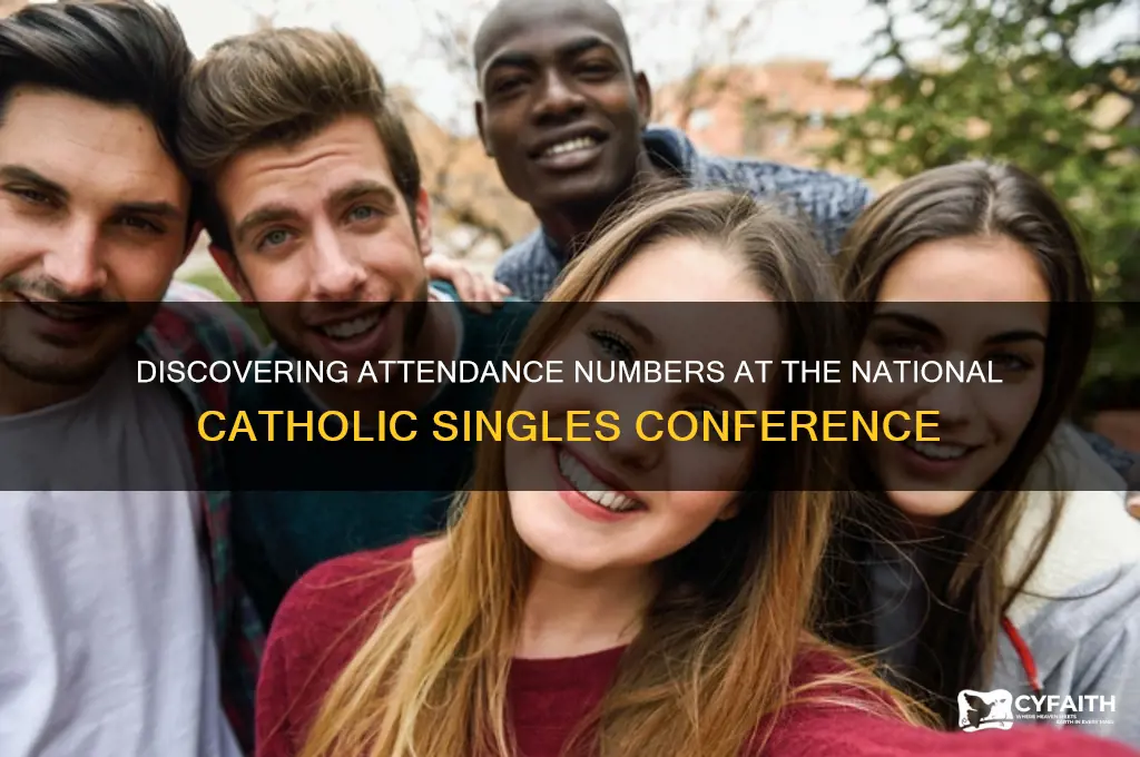 how many people attend the national catholic singles conference