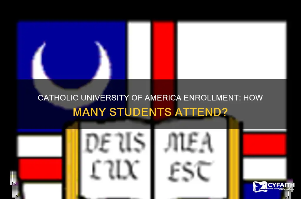 how many people go to catholic university of america