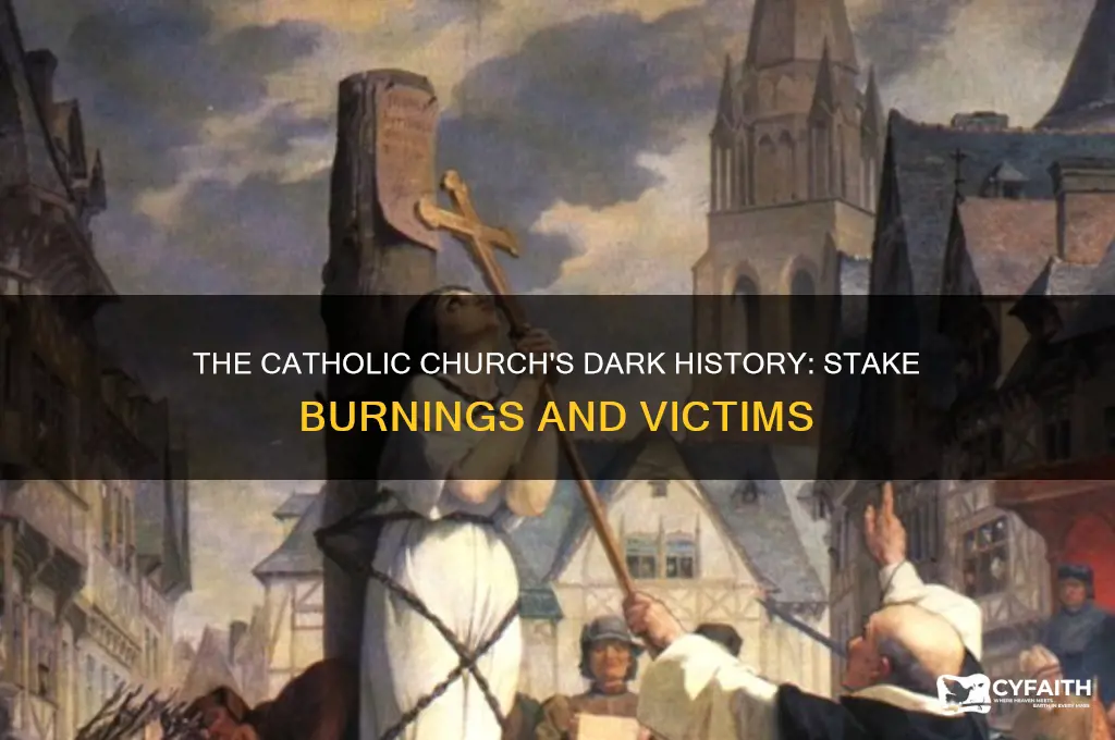 how many people have the catholics burn at the stake