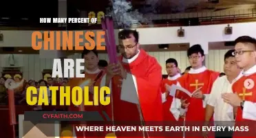 Catholic Faith in China: Percentage of Followers