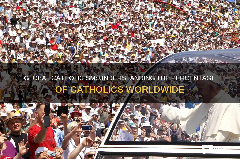 how many percent of people are catholic in the world