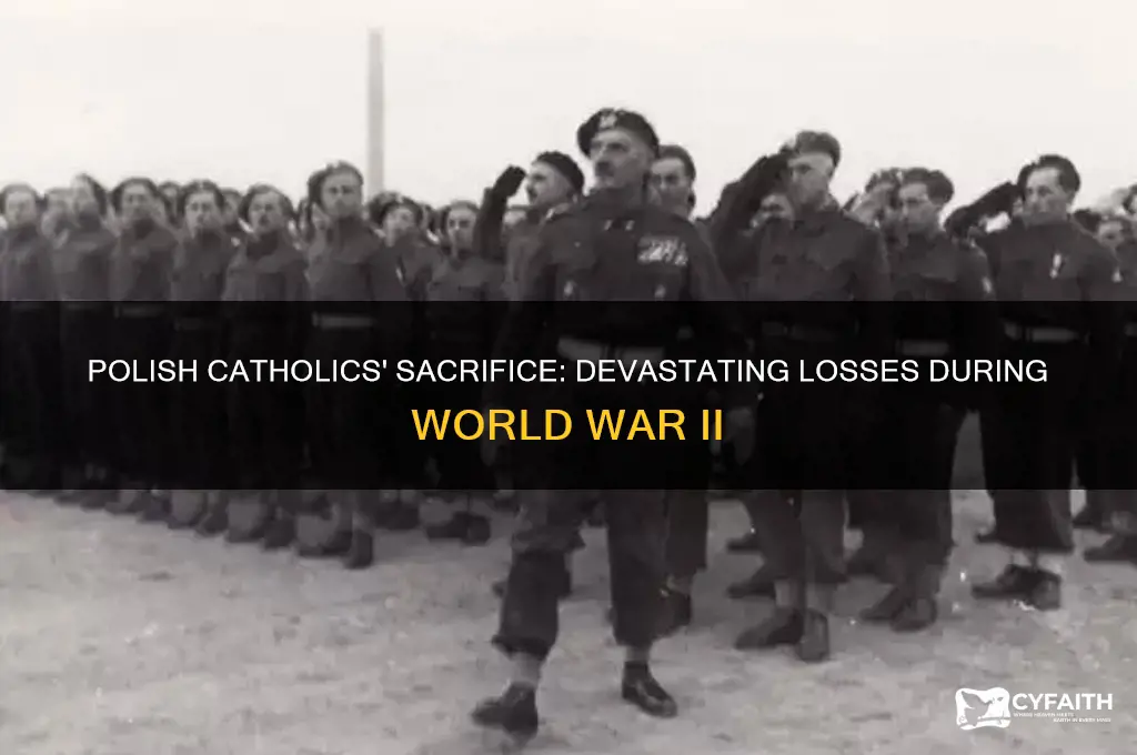 how many polish catholics died in second world war