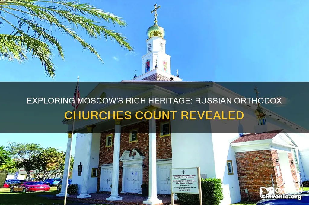 how many russian orthodox churches in moscow