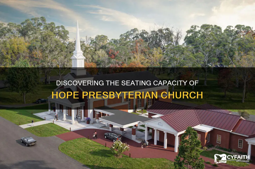 how many seats in hope presbyterian church