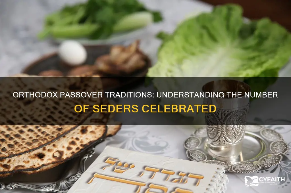 how many seders do orthodox celebrate