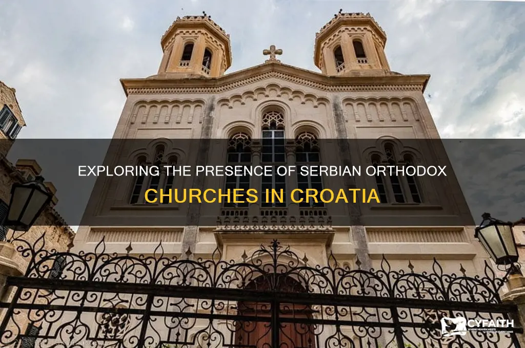 how many serbian orthodox churches are in croatia