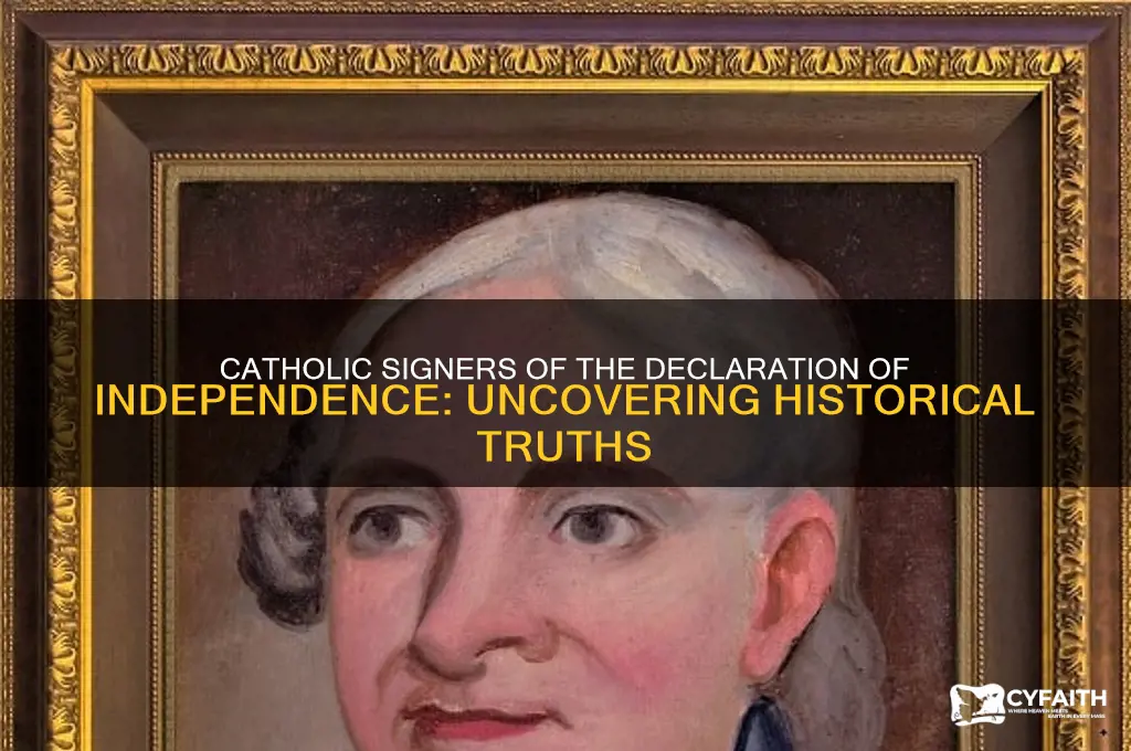 how many signers of declaration of independence were catholic