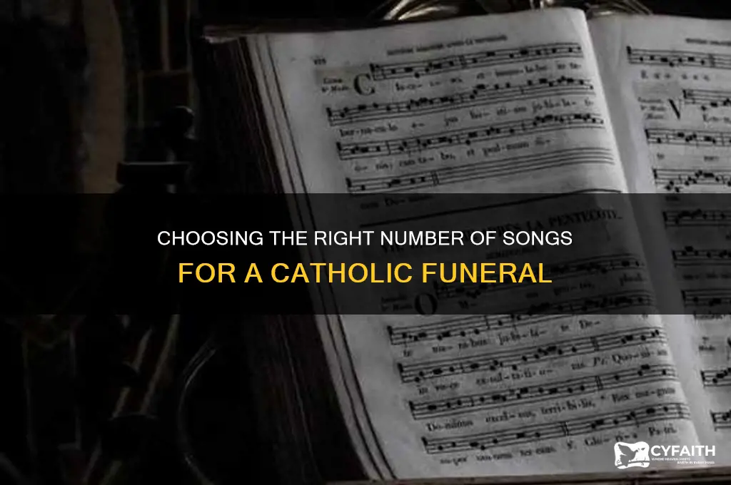 how many songs are needed for a catholic funeral