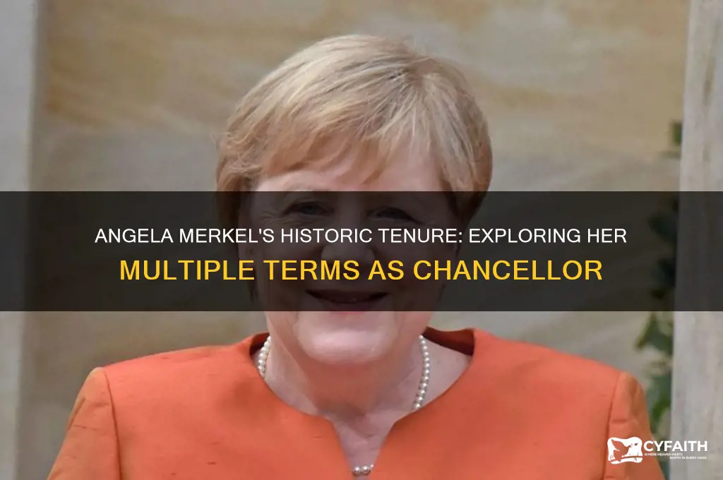 how many terms has anglica merkel served