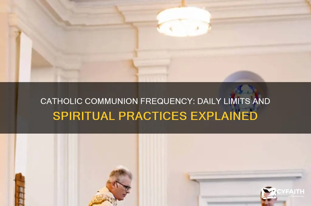 how many times a day may a catholic receive communion