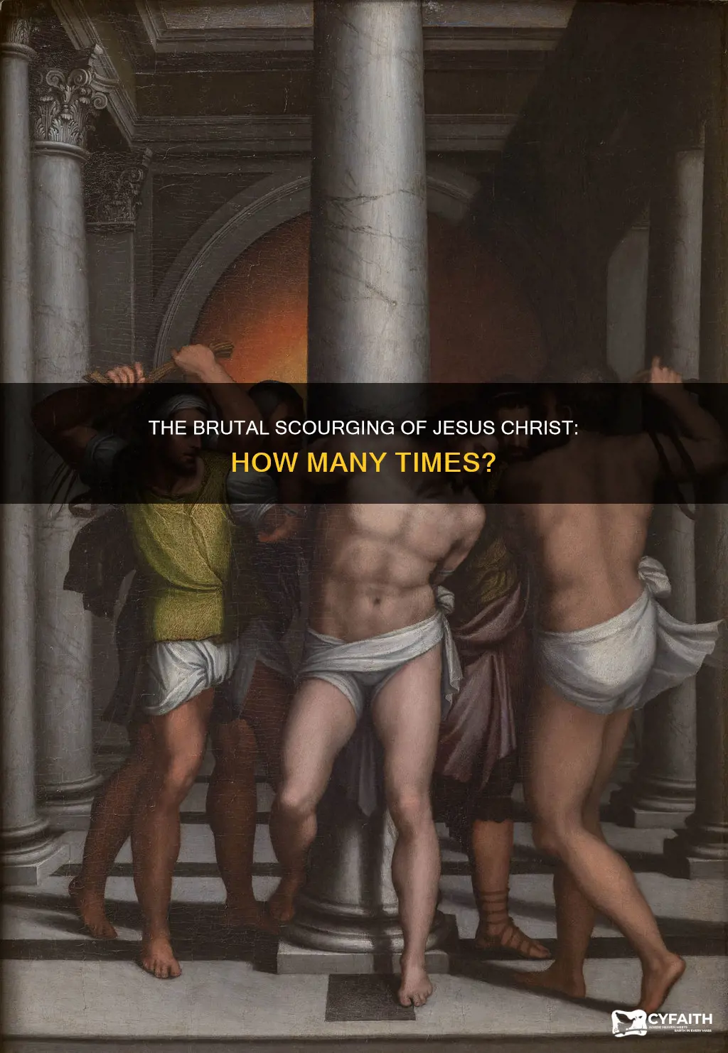 how many times did jesus get whipped catholic