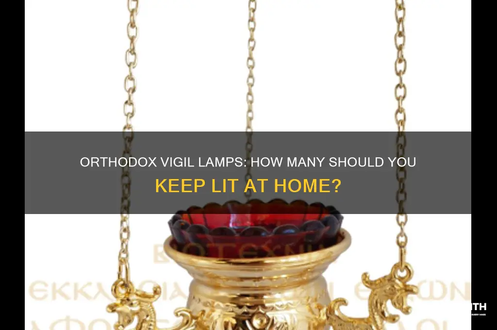 how many vigil lamps should an orthodox christian have
