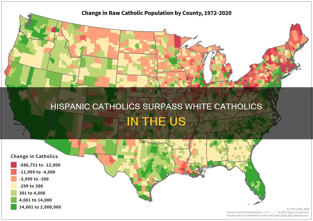 how many white catholics to hispanic catholics
